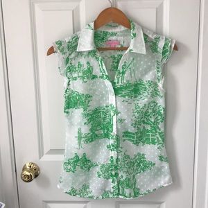 Lilly Pulitzer Button-Up Blouse